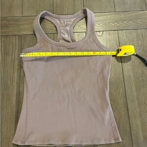 ALO Yoga Taupe Racerback Tank Top